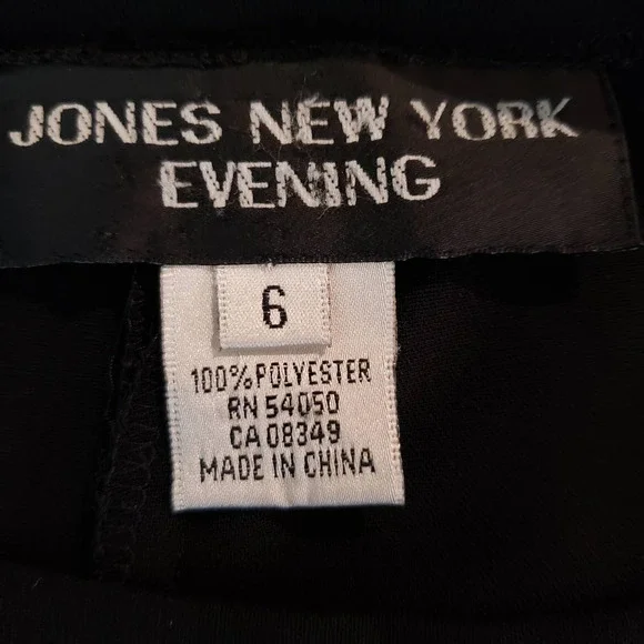 Jones New York Evening Dress Pants Womens Size 6 Pleat Front Black - Picture 8 of 8